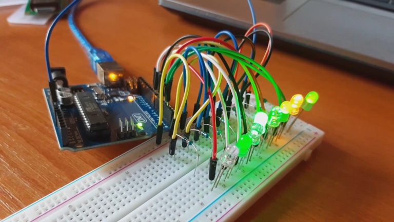 Binární čítač 8 bit Arduino